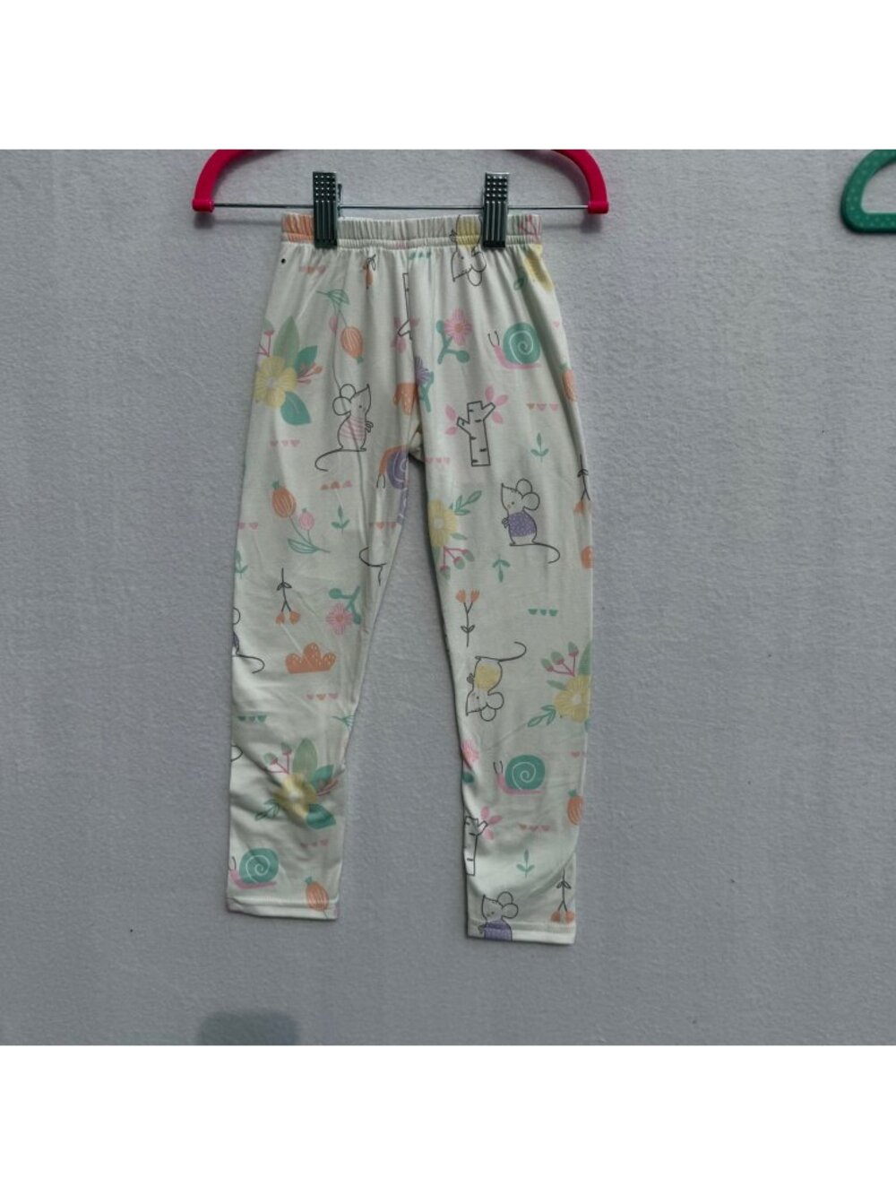 DotDotSmile Girls Leggings Size 3/4 Soft Mouse Print New with Tags